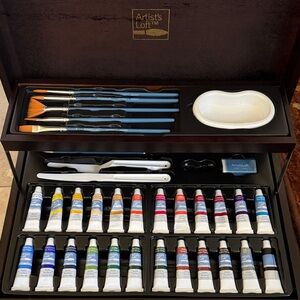 Acrylic Paint Set with Brushes